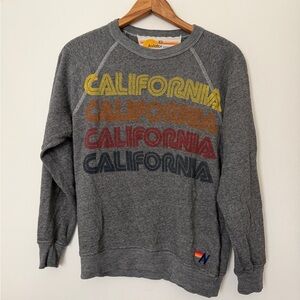 Aviator Nation California Graphic Crewneck Sweater Rare
